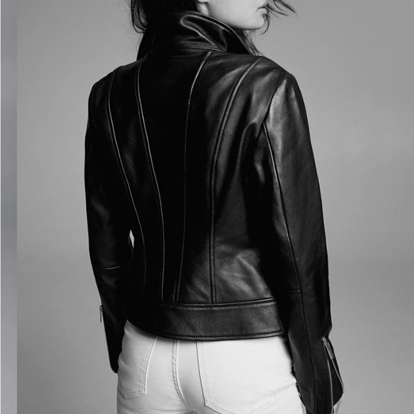 Mackage leather biker jacket - Picture 6 of 12